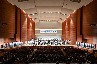 フィナーレ　追手門学院大手前中学校高等学校 吹奏楽部　香里ヌヴェール学院中学校高等学校 コーラス・ハンドベル部　芸文祭テーマソング「未来の輝き」